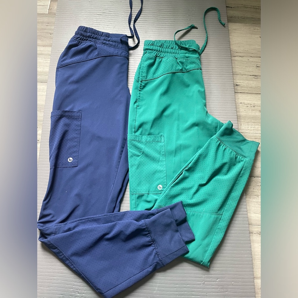 Barco one Boost jogger scrub pants, lot of two , together for $17
